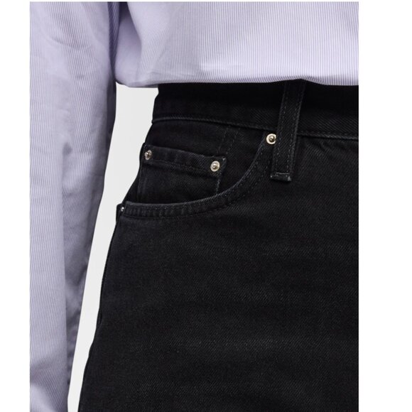 SOLD Toteme Twisted Seam Mid-Rise Straight Cropped Leg Jeans Wm Sz 25 NWT $380 - Picture 6 of 15